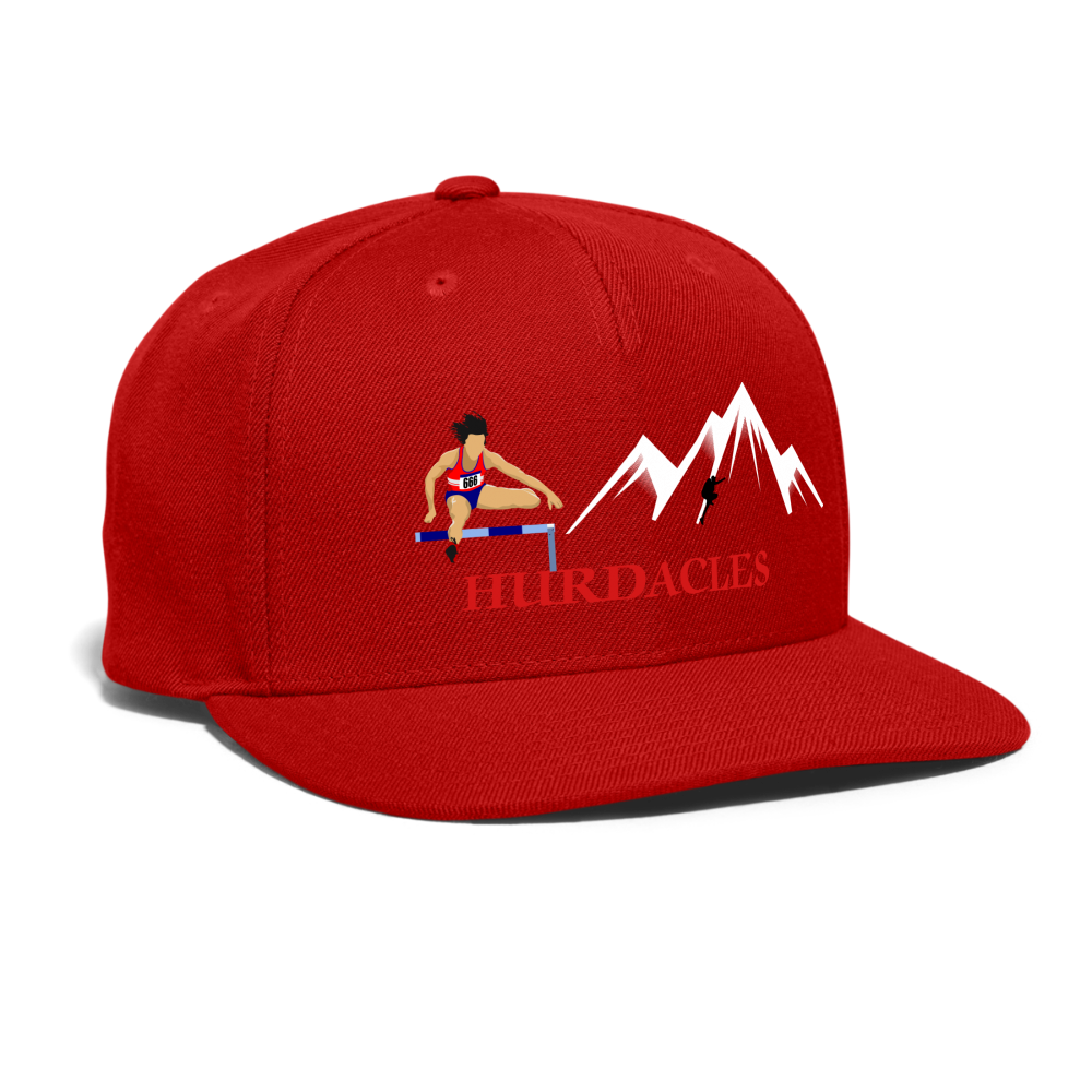 SIE CAPS "HURDACLES" Authentic Snapback Baseball Cap - red
