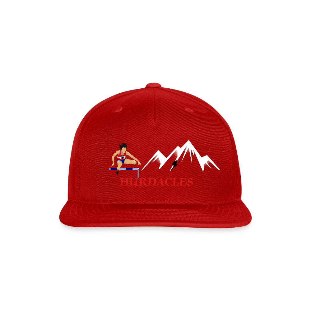 SIE CAPS "HURDACLES" Authentic Snapback Baseball Cap - red
