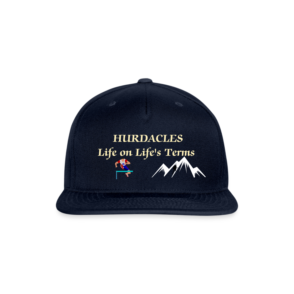 SIE CAPS "HURDACLES" Authentic Snapback Baseball Cap - navy