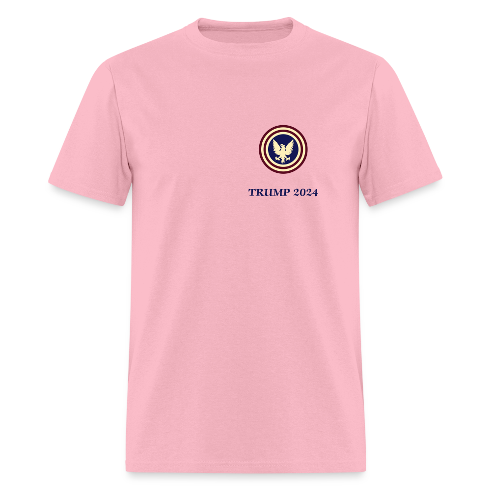 SIE CAPS "TRUMP 2024" Fruit of the Loom Tee Shirt - pink