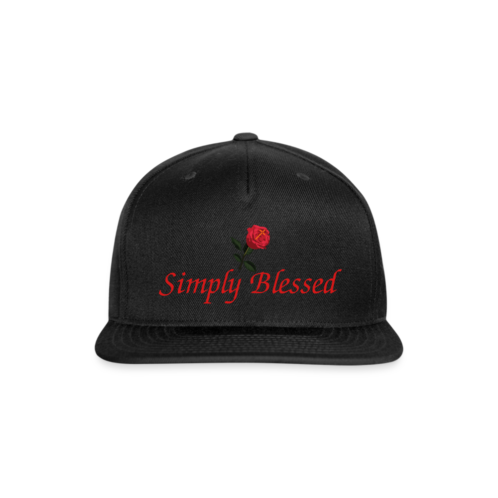 SIE CAPS "SIMPLY BLESSED" Original Snapback Baseball Cap - black