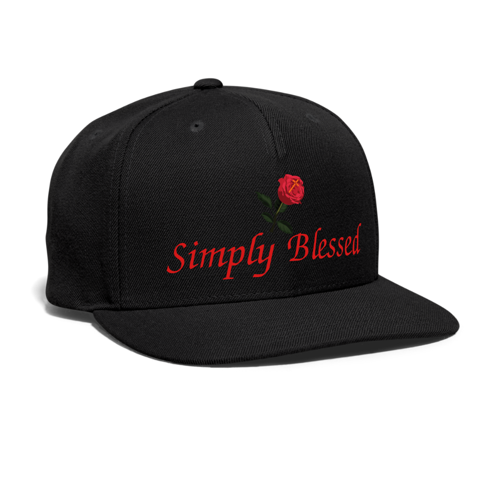 SIE CAPS "SIMPLY BLESSED" Original Snapback Baseball Cap - black