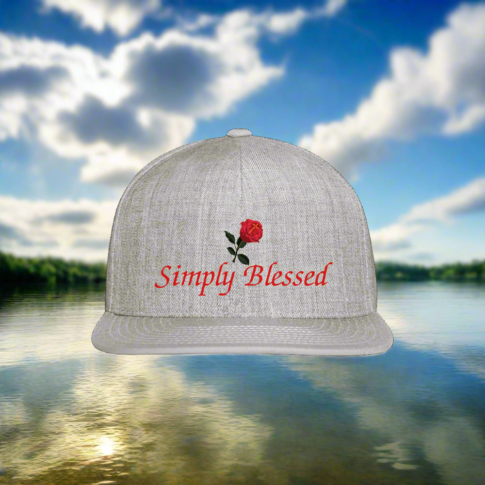 SIE CAPS "SIMPLY BLESSED" Original Snapback Baseball Cap - heather gray