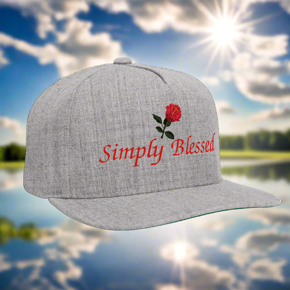 SIE CAPS "SIMPLY BLESSED" Original Snapback Baseball Cap - heather gray