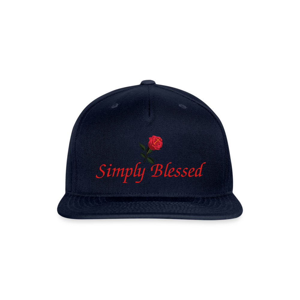 SIE CAPS "SIMPLY BLESSED" Original Snapback Baseball Cap - navy