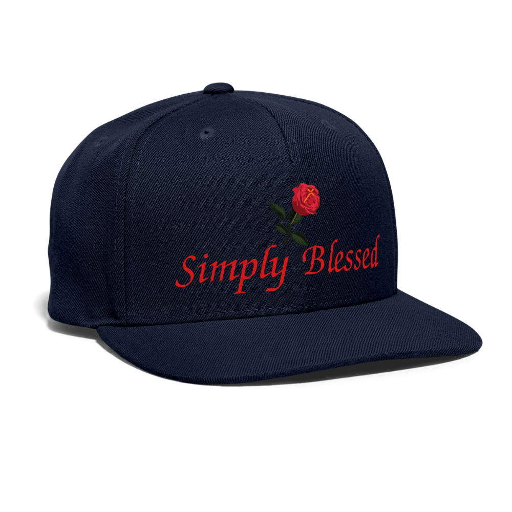 SIE CAPS "SIMPLY BLESSED" Original Snapback Baseball Cap - navy