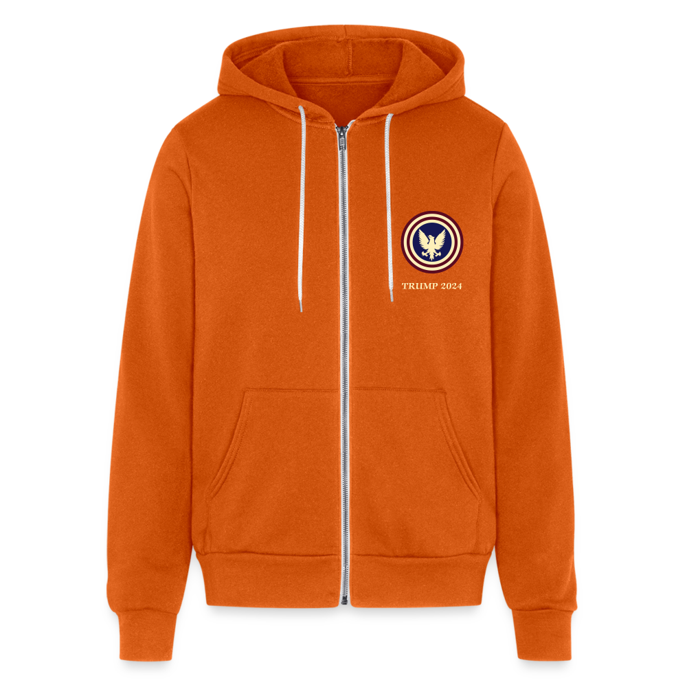 SIE  CAPS "TRUMP 2024" Bella + Canvas Unisex Full Zip Hoodie - autumn