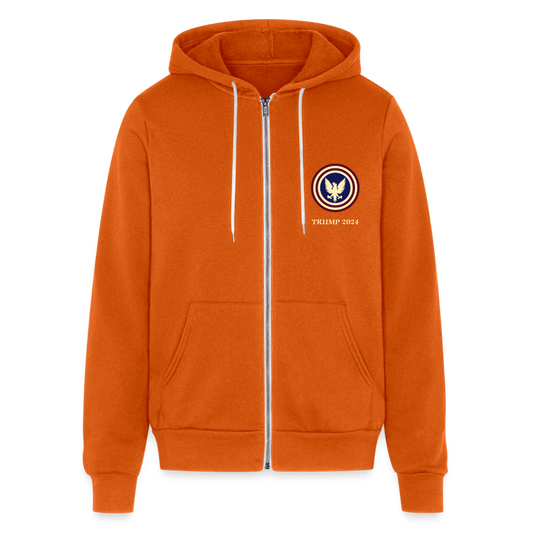 SIE  CAPS "TRUMP 2024" Bella + Canvas Unisex Full Zip Hoodie - autumn