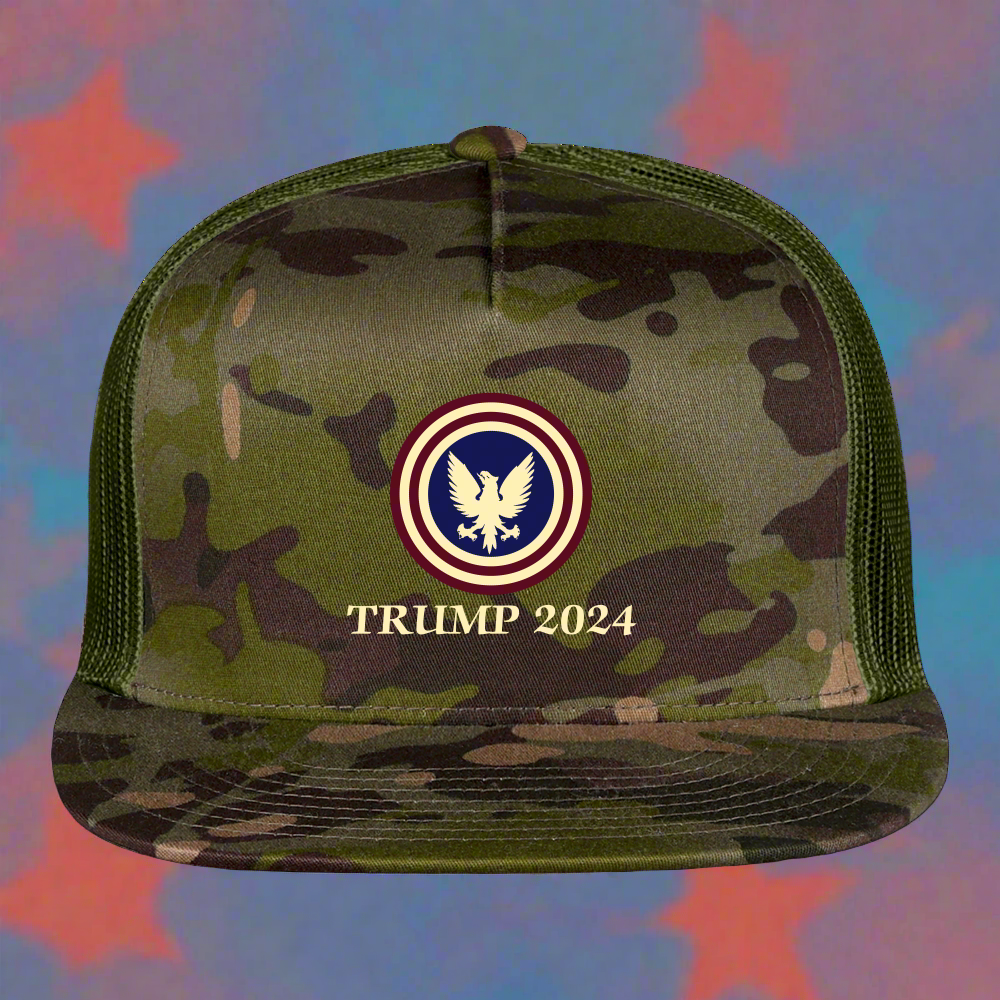 SIE CAPS "TRUMP 2024 Camo Trucker Cap - MultiCam\green