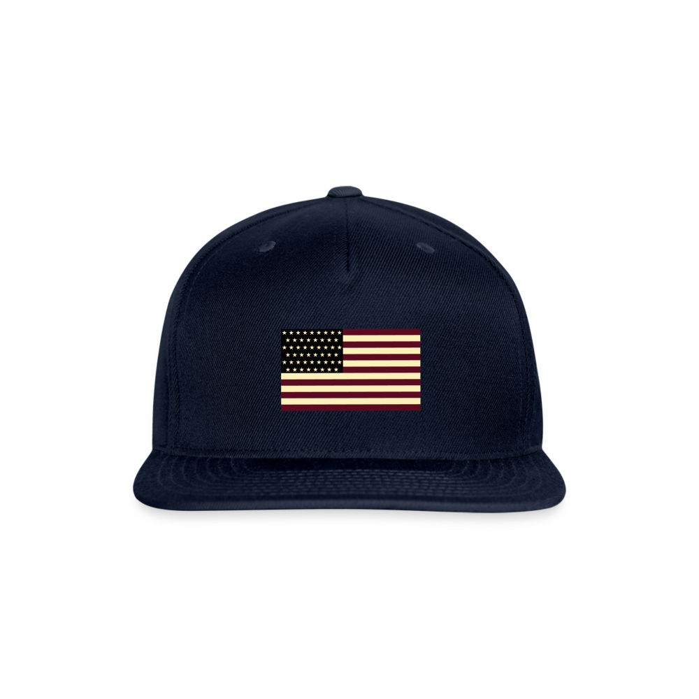 SIE CAPS "AMERICAN FLAG Authentic Snapback Baseball Cap - navy