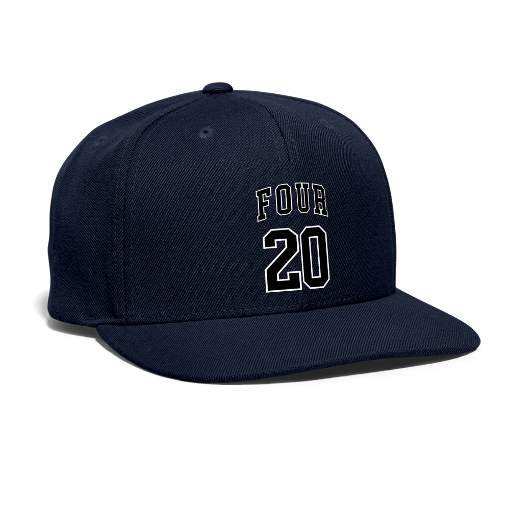 SIE CAPS "FOUR 20" Authentic Snapback Baseball Cap - navy