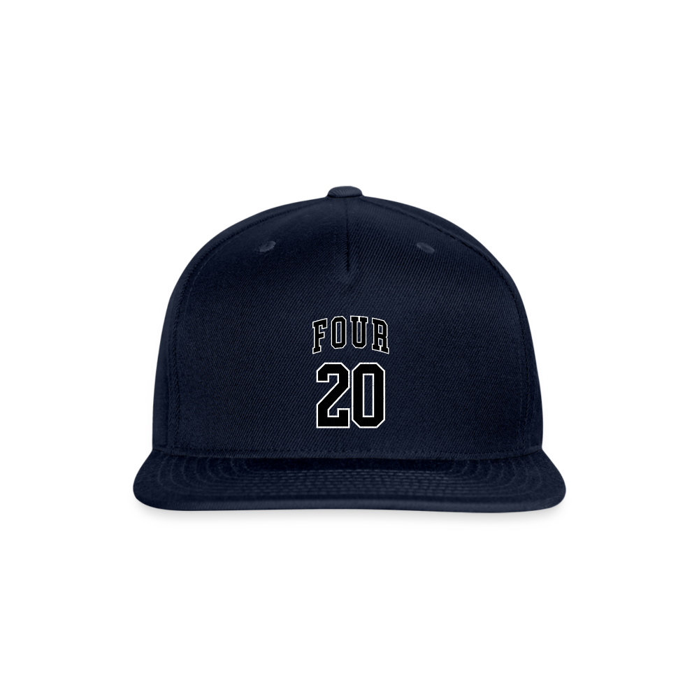 SIE CAPS "FOUR 20" Authentic Snapback Baseball Cap - navy