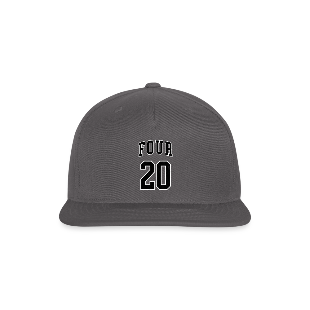 SIE CAPS "FOUR 20" Authentic Snapback Baseball Cap - dark grey