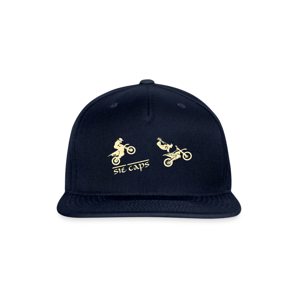 SIE CAPS "MOTO" Authentic Snapback Baseball Cap - navy