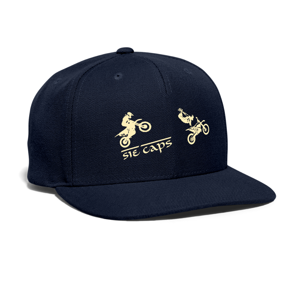 SIE CAPS "MOTO" Authentic Snapback Baseball Cap - navy