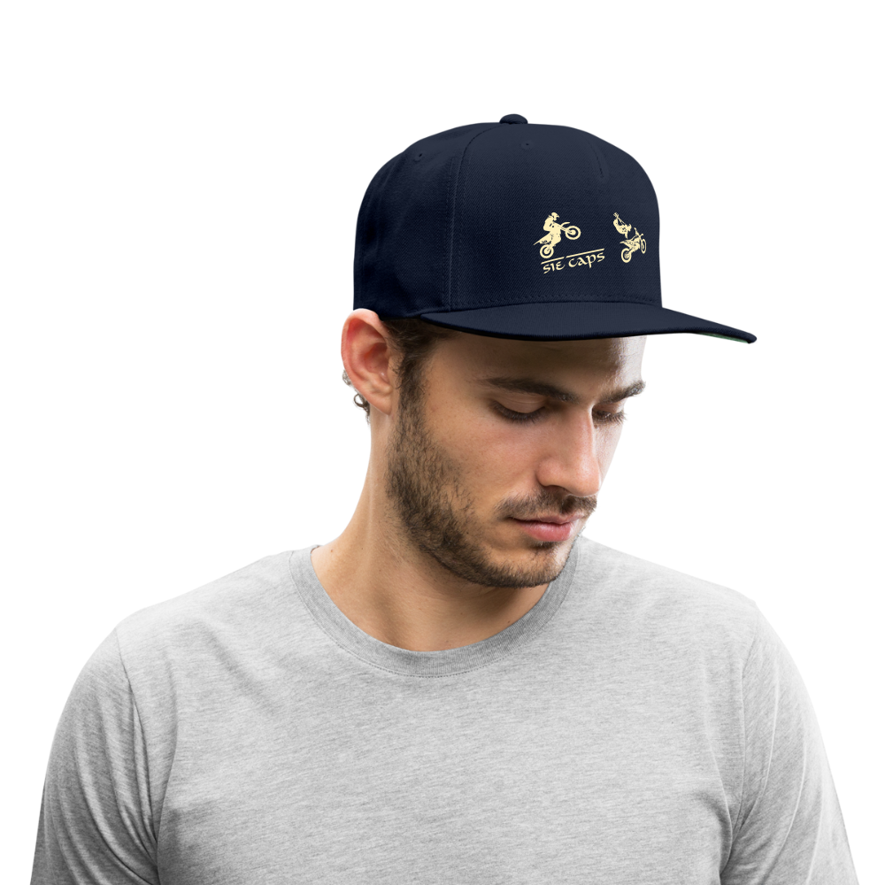 SIE CAPS "MOTO" Authentic Snapback Baseball Cap - navy