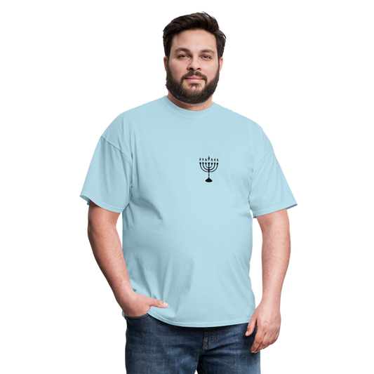 SIE CAPS "MENORAH" Unisex Classic T-Shirt - powder blue