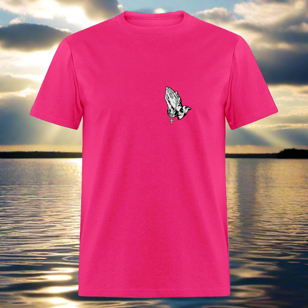 SIE CAPS "PRAYING HANDS" Unisex Classic T-Shirt - fuchsia