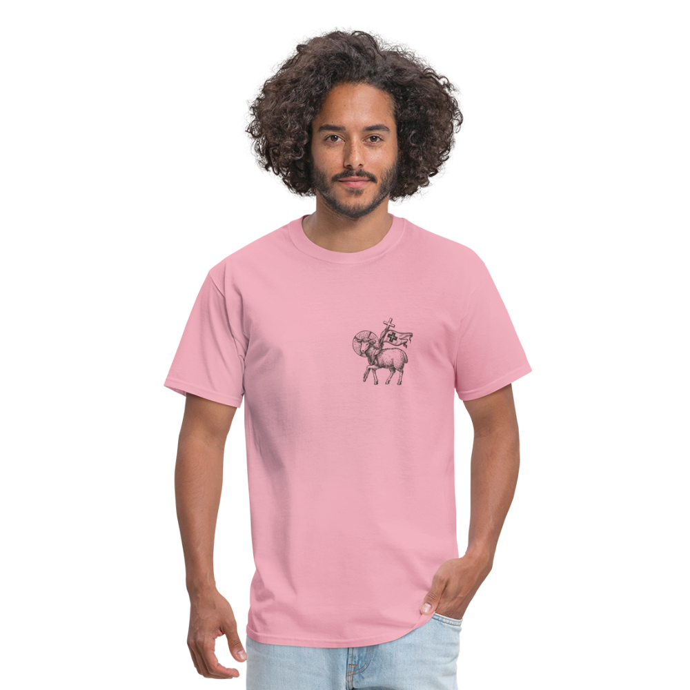 SIE CAPS "JESUS HAS MY BACK" Unisex Classic T-Shirt - pink