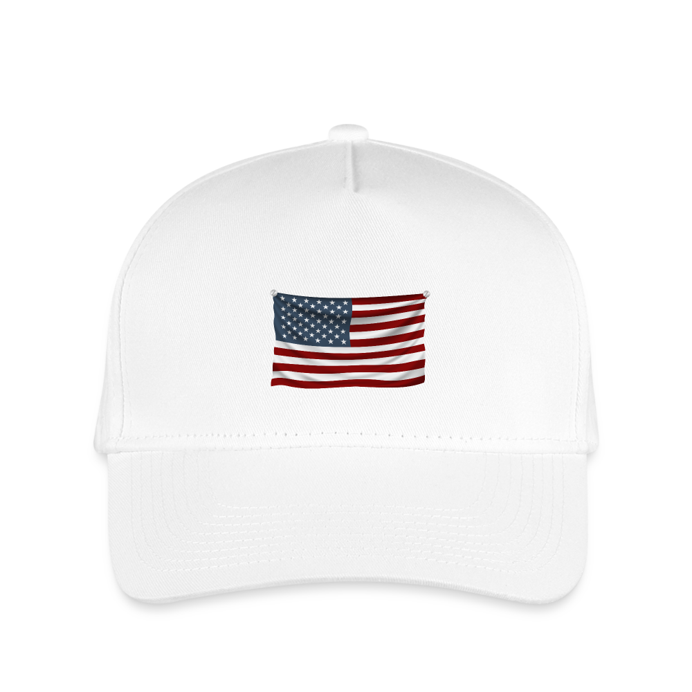 SIE CAPS "AMERICAN FLAG" Snapback Kid's Baseball Cap - white