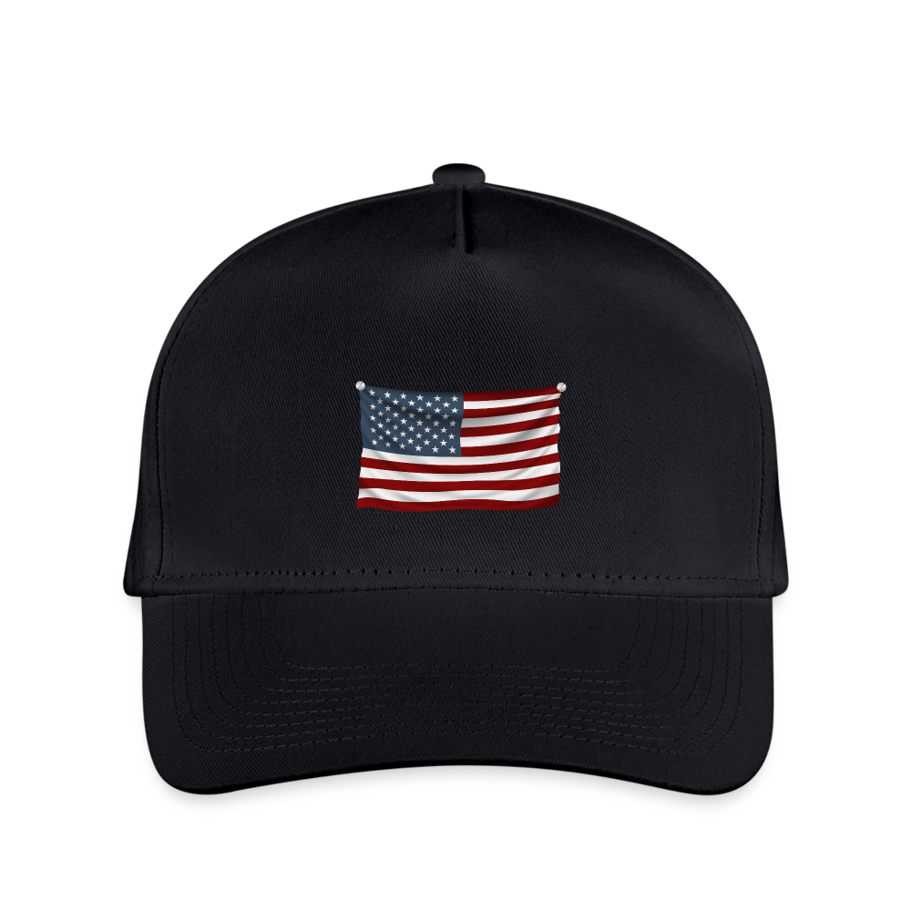 SIE CAPS "AMERICAN FLAG" Snapback Kid's Baseball Cap - black