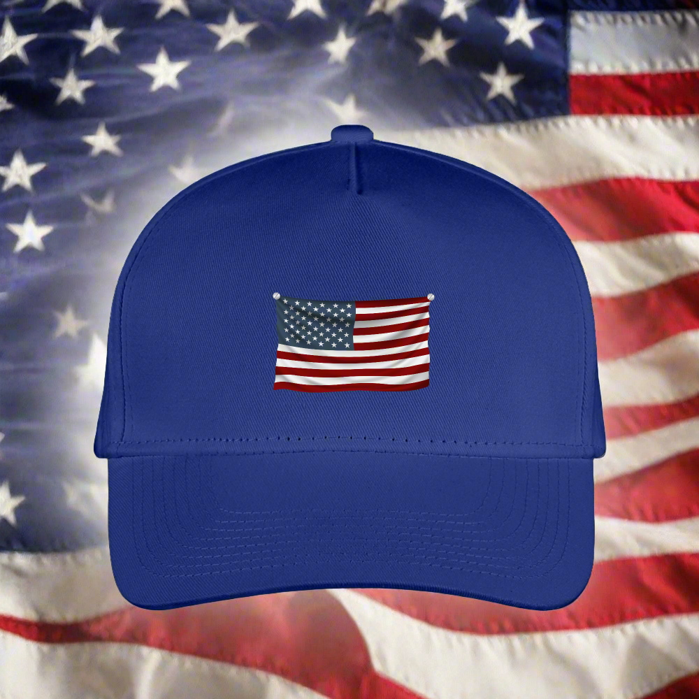 SIE CAPS "AMERICAN FLAG" Snapback Kid's Baseball Cap - royal blue