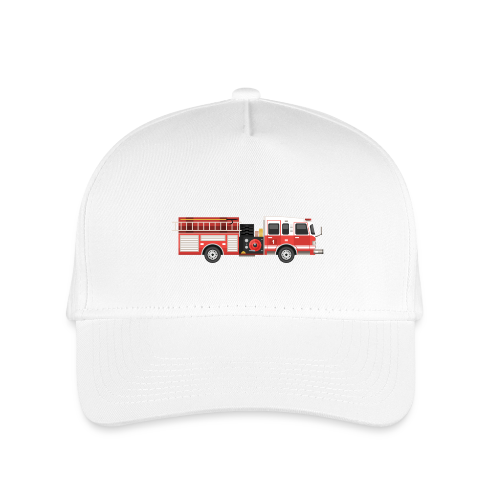 SIE CAPS "FIRE TRUCK" Original Snapback Kid's Baseball Cap - white