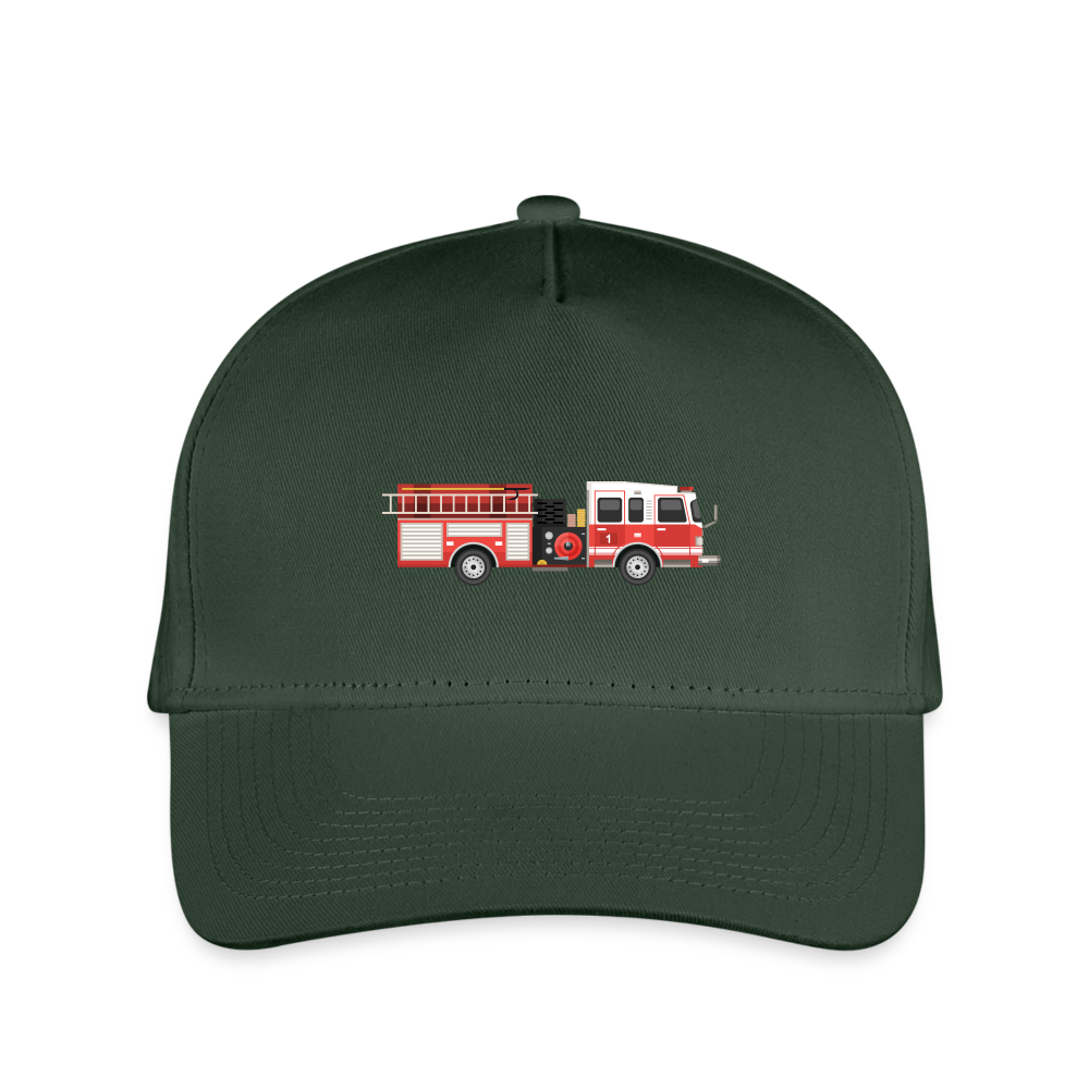 SIE CAPS "FIRE TRUCK" Original Snapback Kid's Baseball Cap - forest green