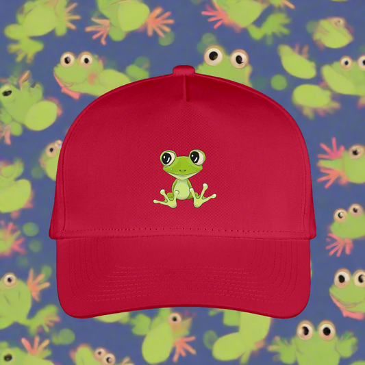 SIE CAPS "FROG "Original Kid's Baseball Cap - red