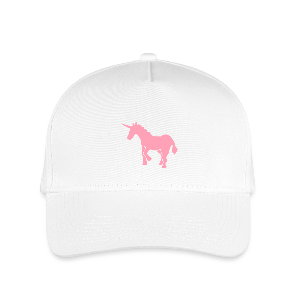 SIE CAPS "UNICORN" Kid's Baseball Cap - white