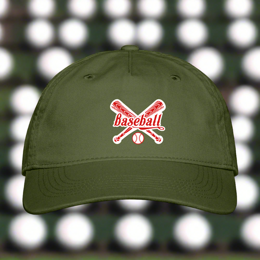 SIE CAPS "BASEBALL" Organic Baseball Cap - olive green