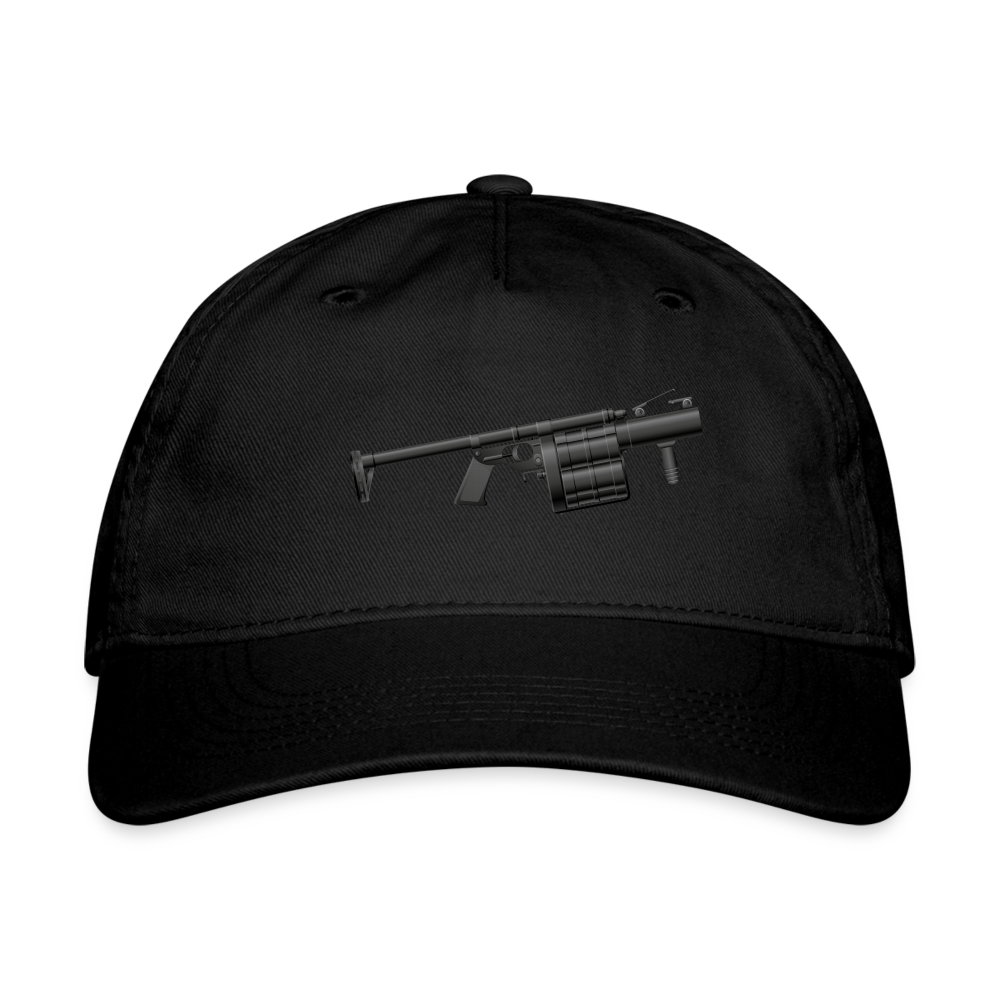 SIE CAPS "GRENADE GUN" Organic Baseball Cap - black