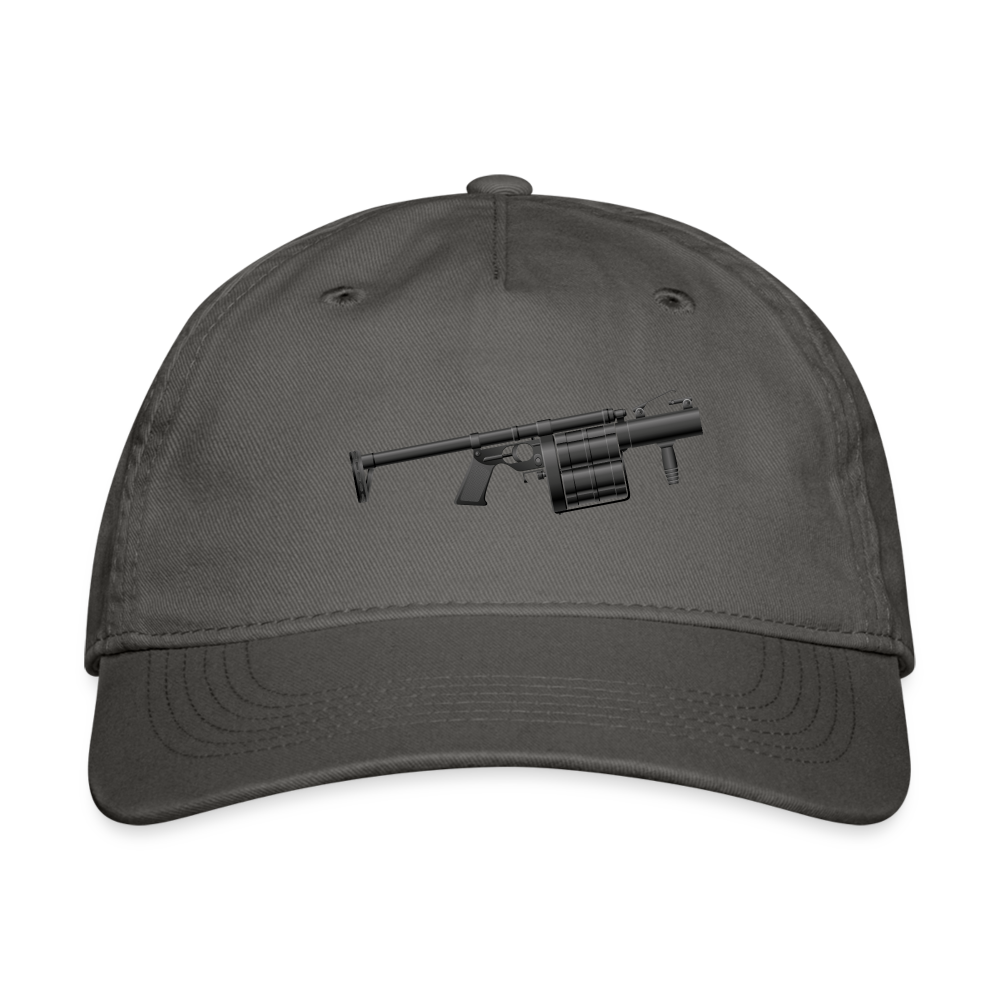 SIE CAPS "GRENADE GUN" Organic Baseball Cap - charcoal