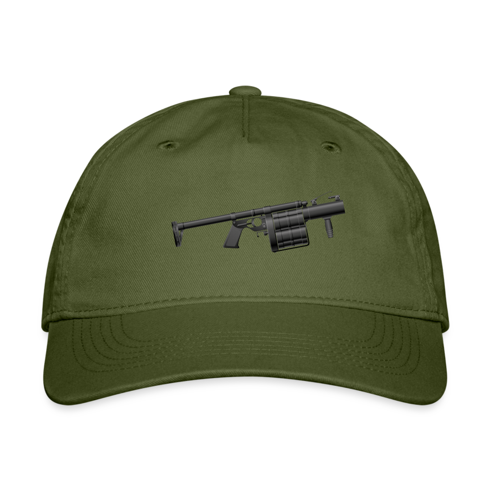 SIE CAPS "GRENADE GUN" Organic Baseball Cap - olive green