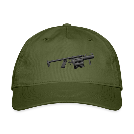 SIE CAPS "GRENADE GUN" Organic Baseball Cap - olive green