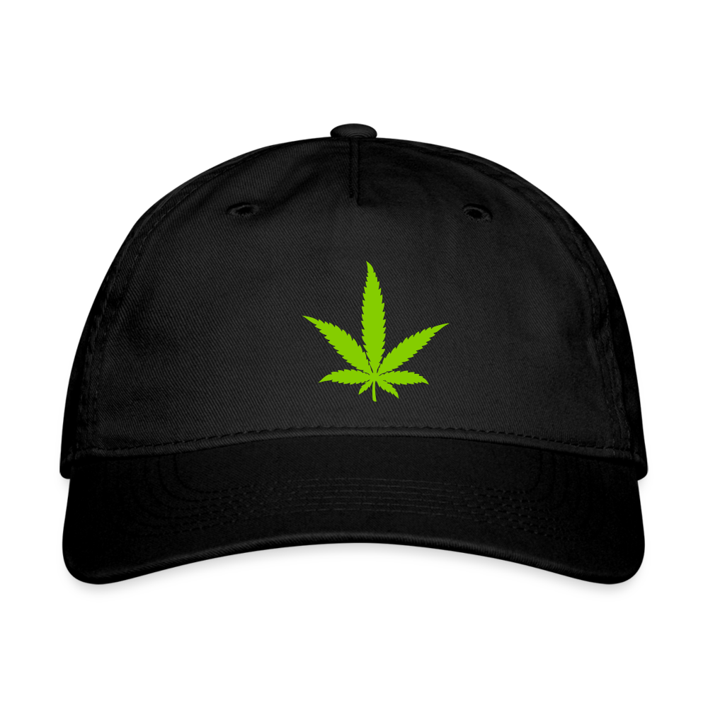 SIE CAPS "WEED" Organic Baseball Cap - black