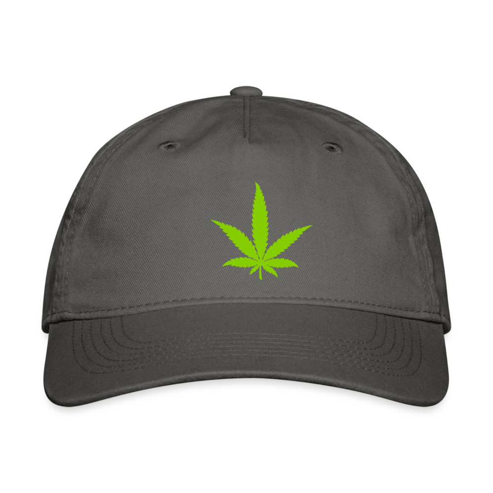 SIE CAPS "WEED" Organic Baseball Cap - charcoal