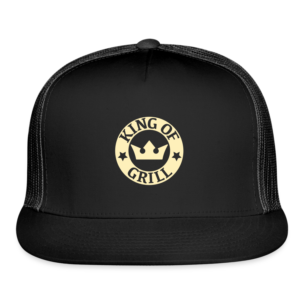 SIE CAPS "KING OF GRILL" Vented Camo Snapback Cap - black/black