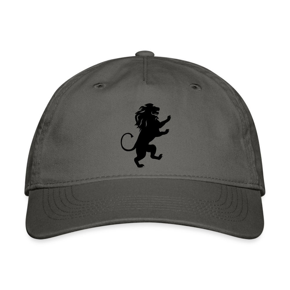 SIE CAPS "LION CREST" Organic Baseball Cap - charcoal