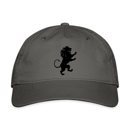 SIE CAPS "LION CREST" Organic Baseball Cap - charcoal