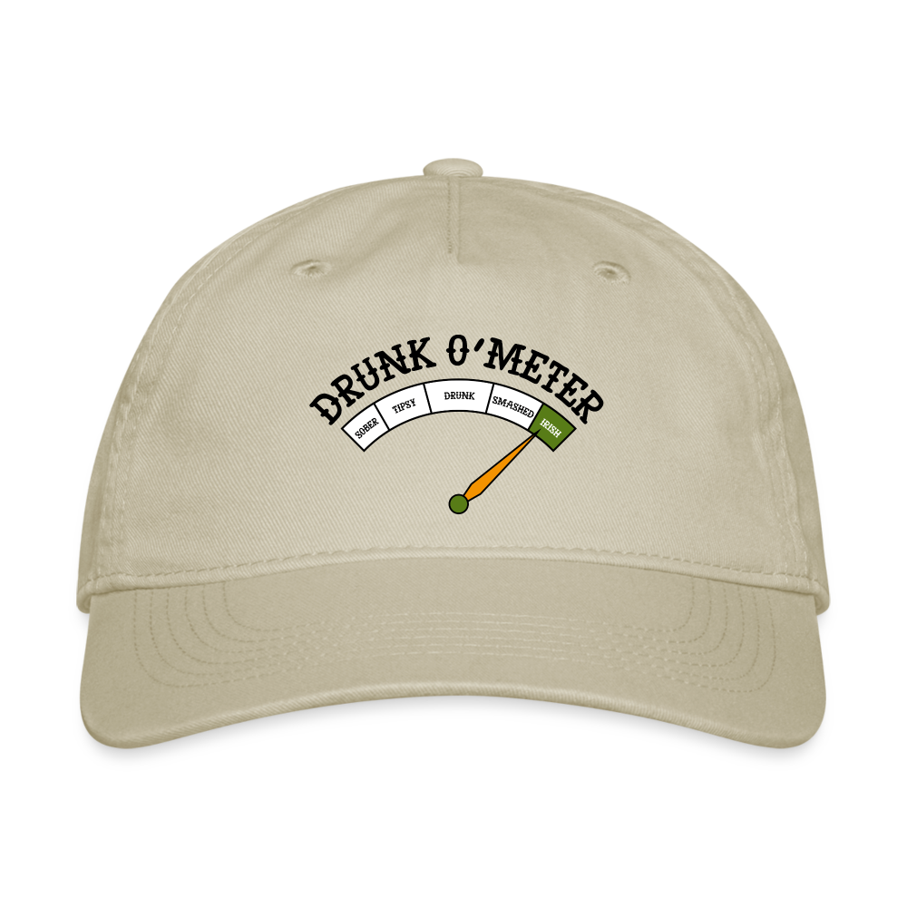 SIE CAPS "DRUNK O METER" Organic Baseball Cap - khaki