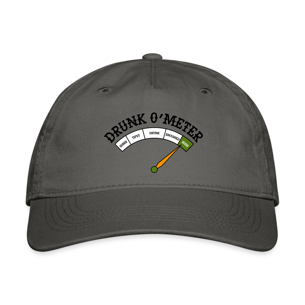 SIE CAPS "DRUNK O METER" Organic Baseball Cap - charcoal