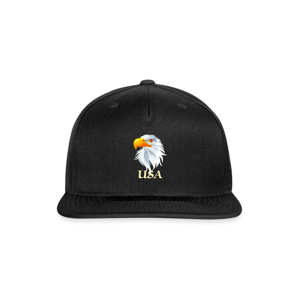 SSIE CAPS "BALD EAGLE" Snapback Baseball Cap - black