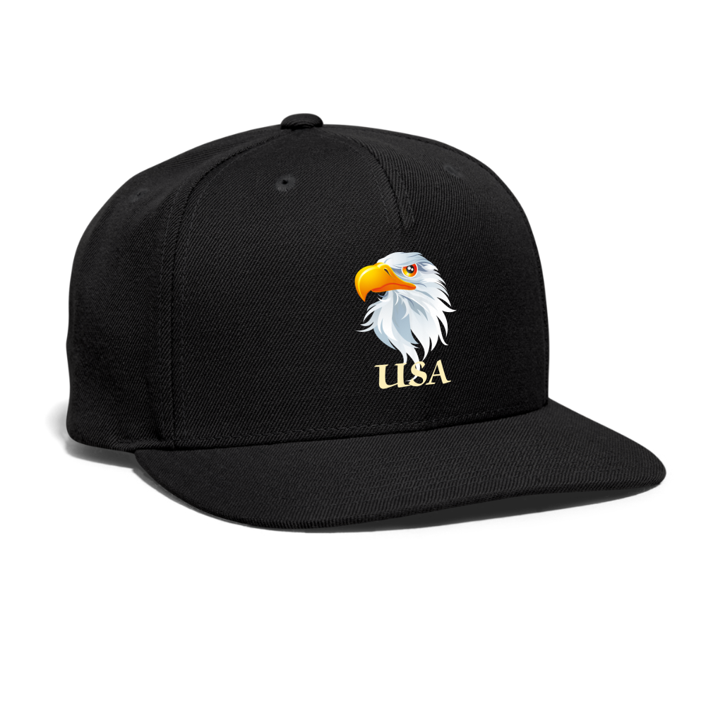 SSIE CAPS "BALD EAGLE" Snapback Baseball Cap - black