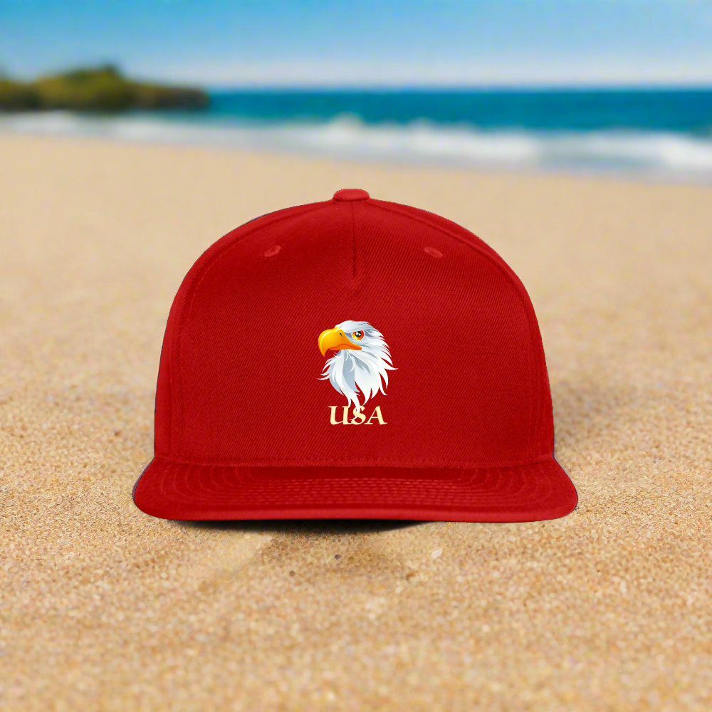 SSIE CAPS "BALD EAGLE" Snapback Baseball Cap - red