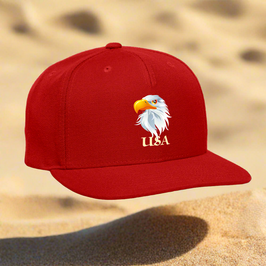 SSIE CAPS "BALD EAGLE" Snapback Baseball Cap - red