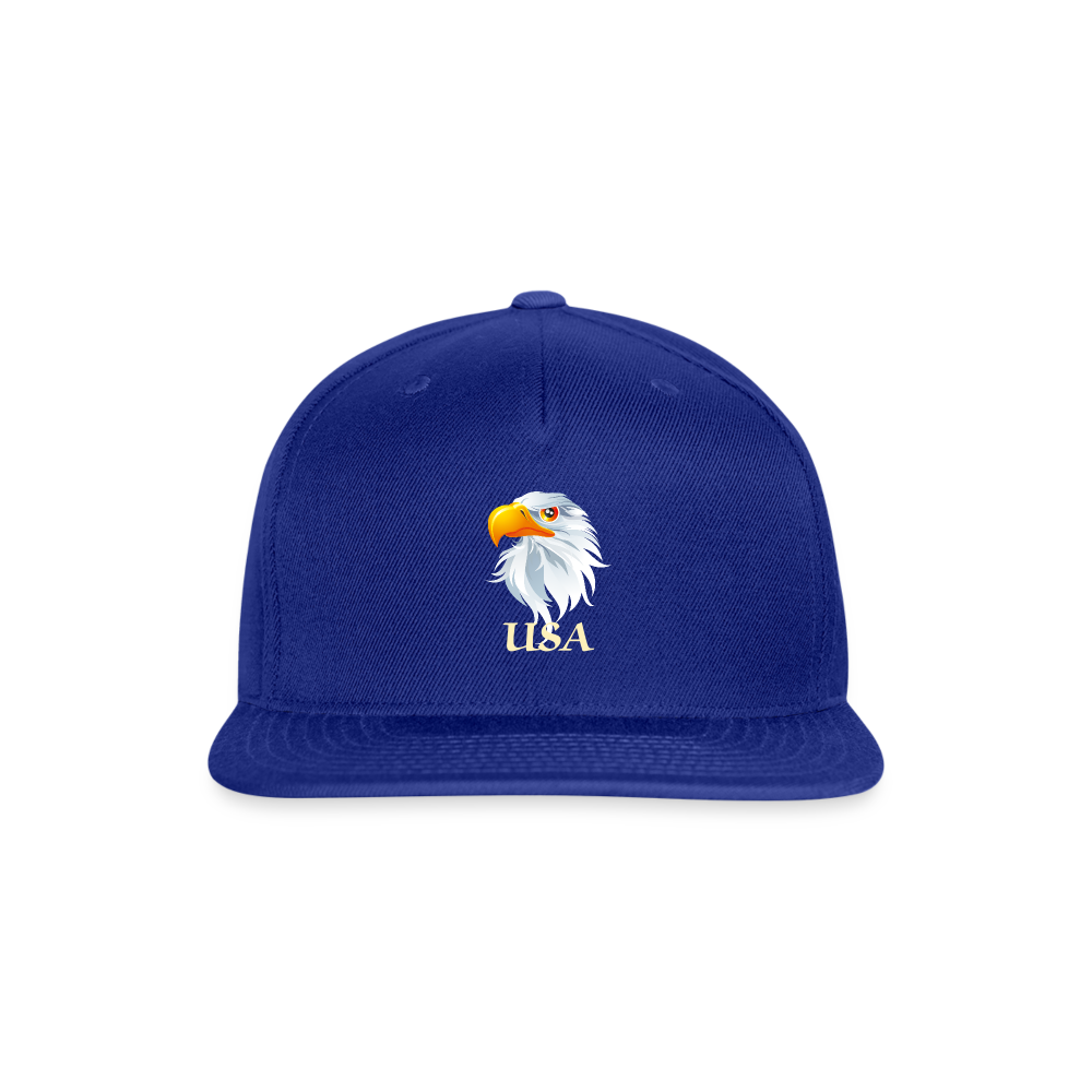 SSIE CAPS "BALD EAGLE" Snapback Baseball Cap - royal blue