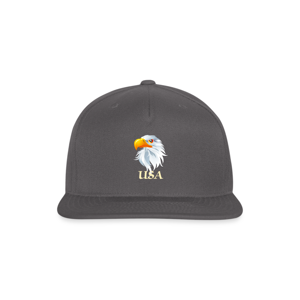 SSIE CAPS "BALD EAGLE" Snapback Baseball Cap - dark grey