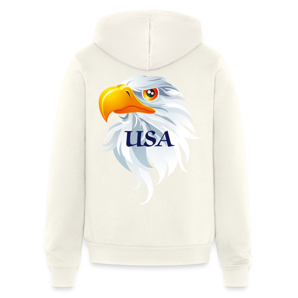 SIE CAPS "AMERICAN EAGLE USA" Bella + Canvas Unisex Full Zip Hoodie - vintage white