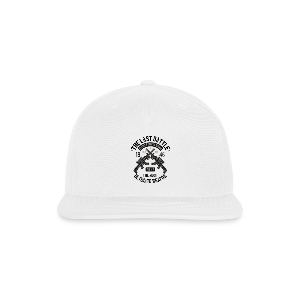 SIE CAPS "THE LAST WEAPON" Snapback Baseball Cap - white